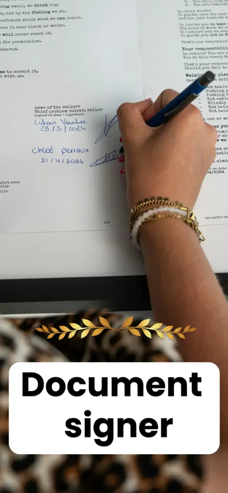 Electronic Signature interface screenshot 1